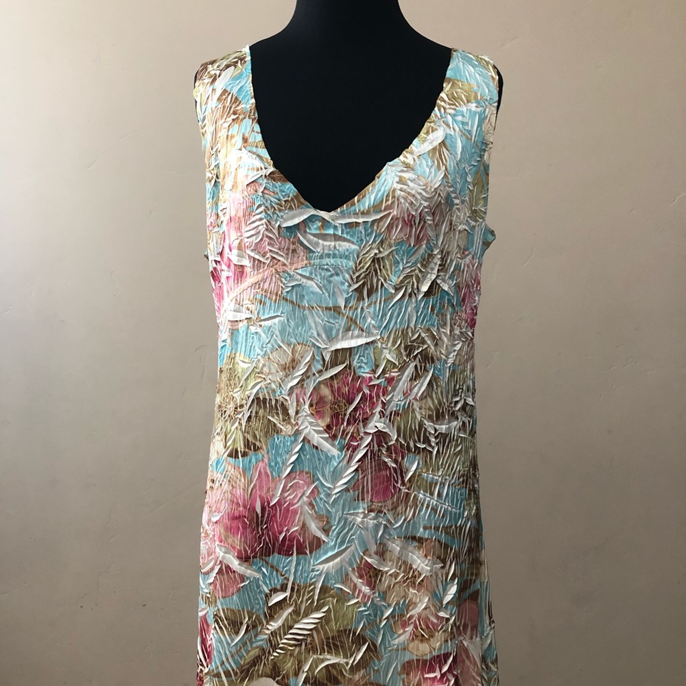 Komarov Tropical Slash Pattern Dress